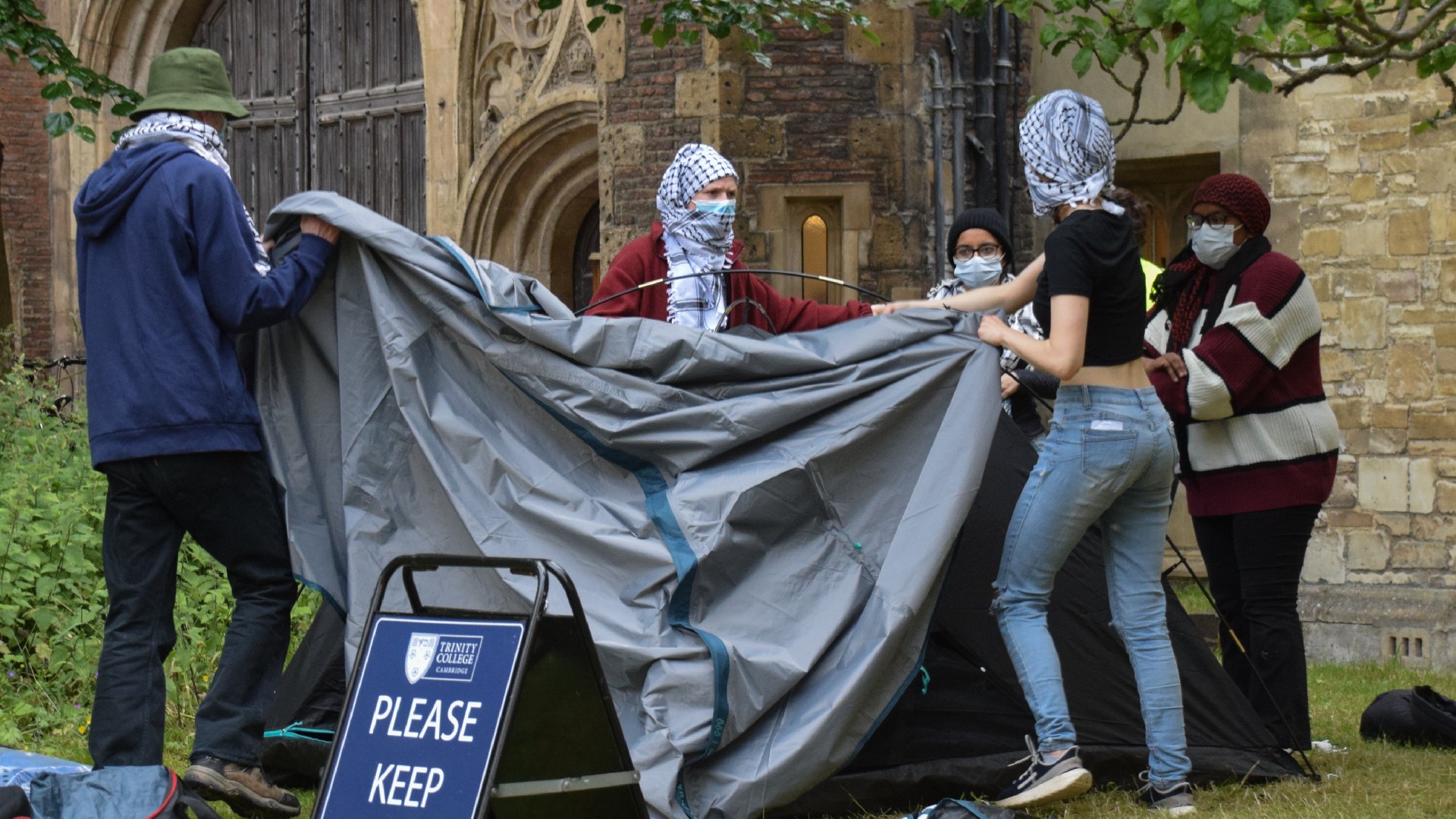 UK: Cambridge students relaunch proPalestine encampment020 UK: Cambridge students relaunch proPalestine encampment