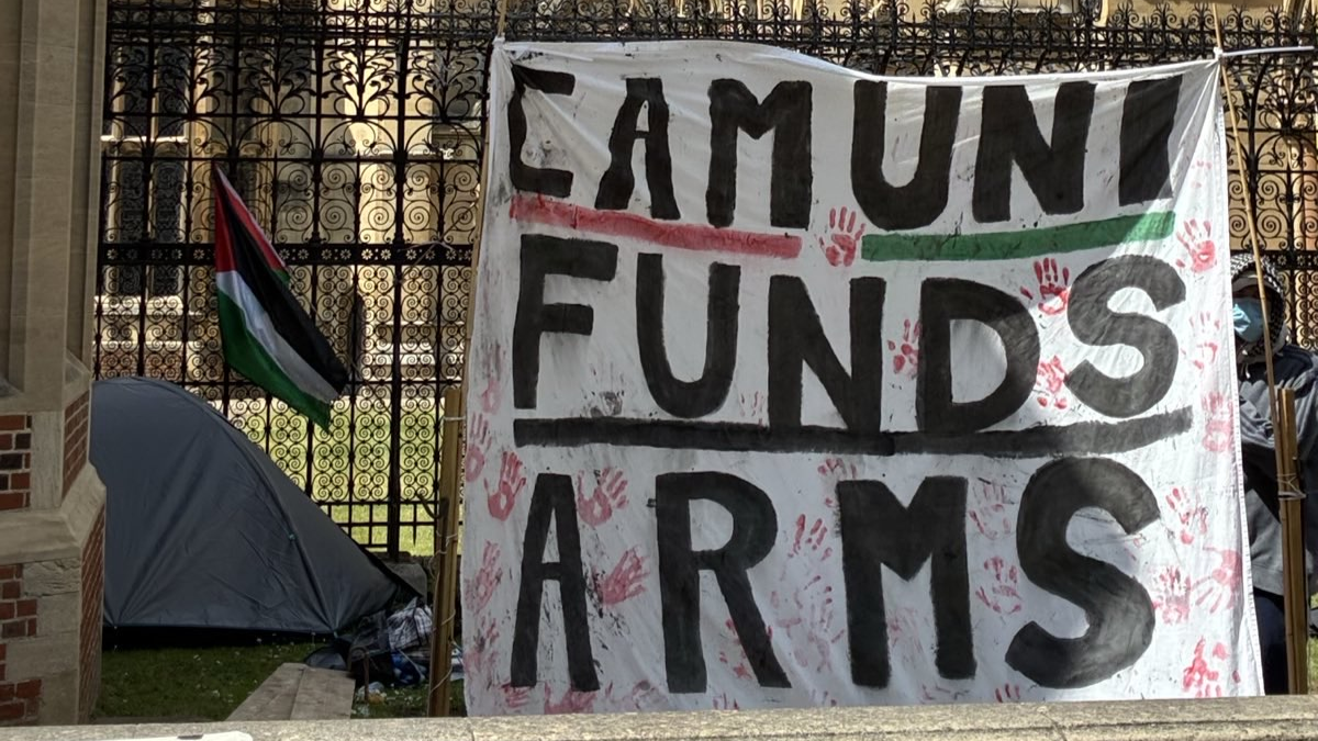 Cambridge students hit out at injunctions criminalising Palestine encampment020 Cambridge students hit out at injunctions criminalising Palestine encampment