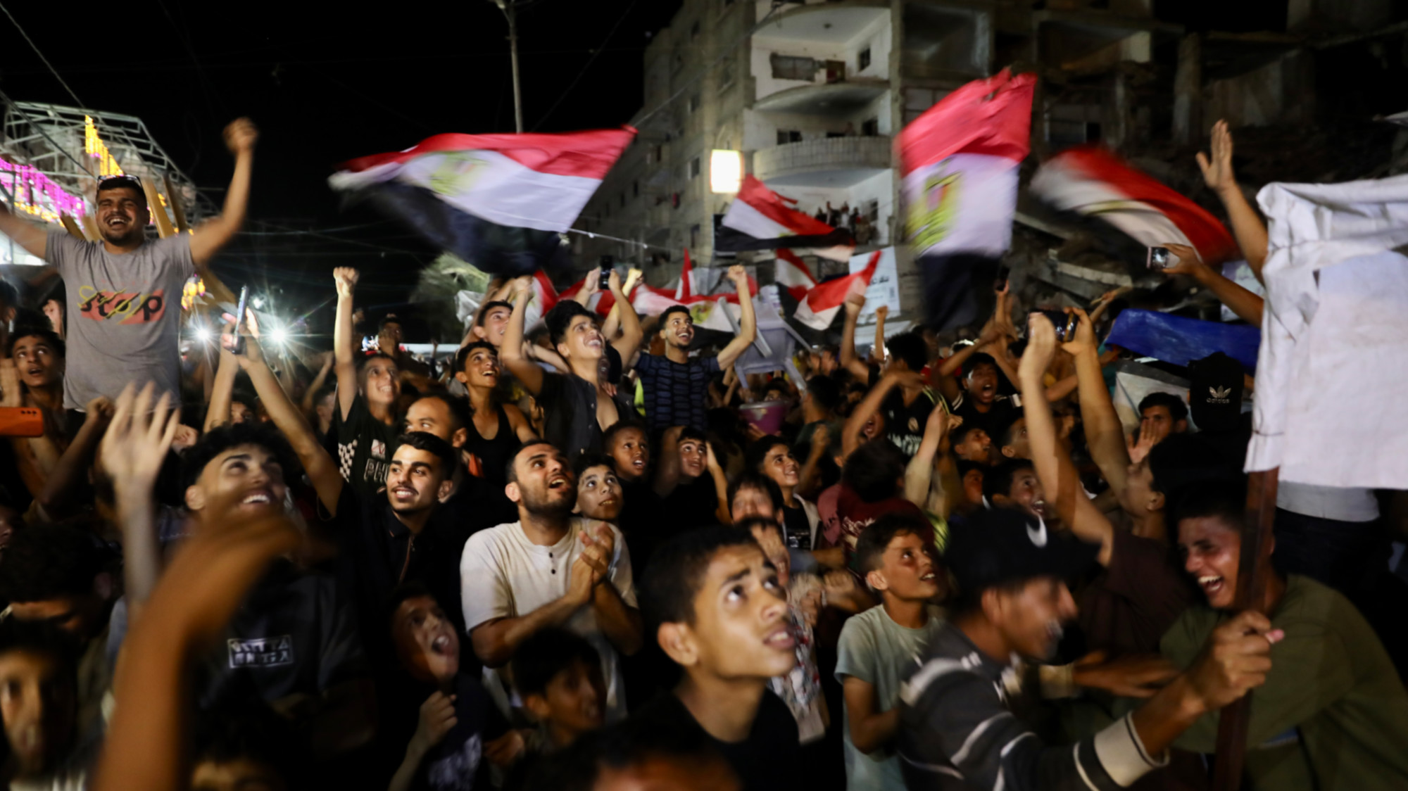 In photos: Egypt fever sweeps Gaza as World Cup draws crowds