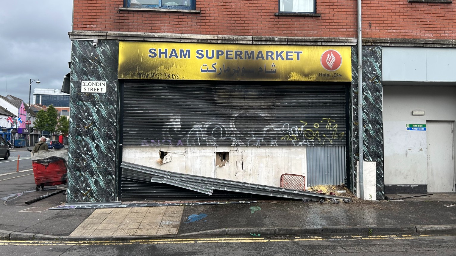 We knew it was coming: Belfast violence leaves Syrian supermarket in ruins020 We knew it was coming: Belfast violence leaves Syrian supermarket in ruins