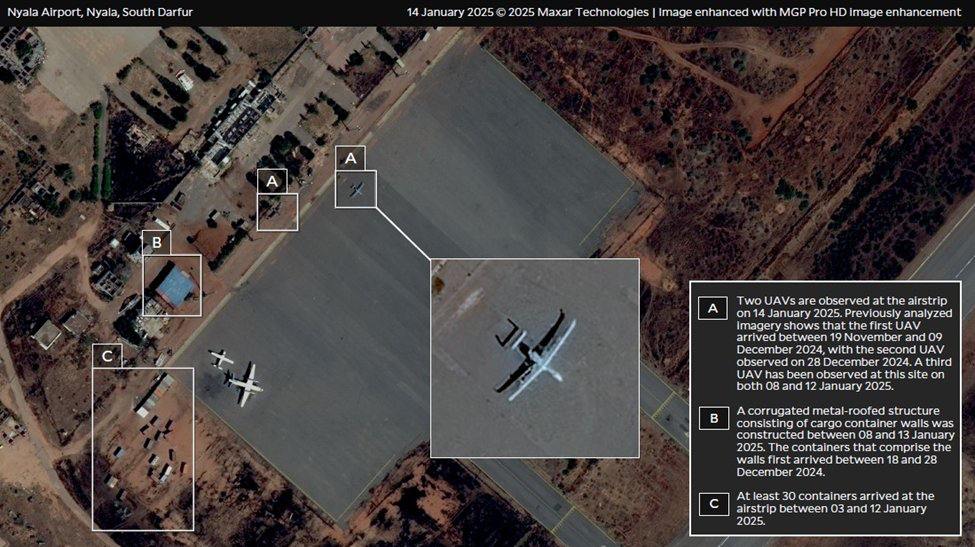 Yale Analysis confirms aircraft destruction at Nyala Airport