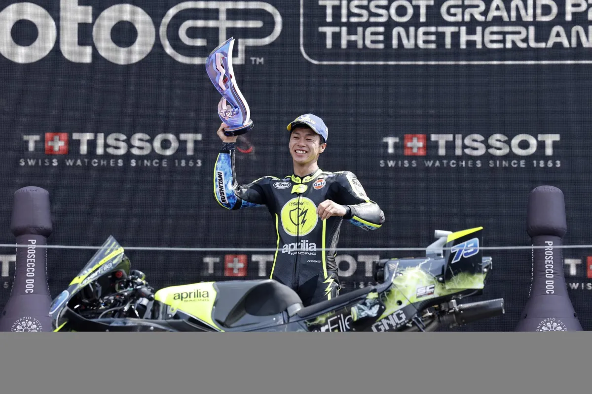 Japans Ogura Wins Maiden MotoGP as Bezzecchi Crashes in Assen
