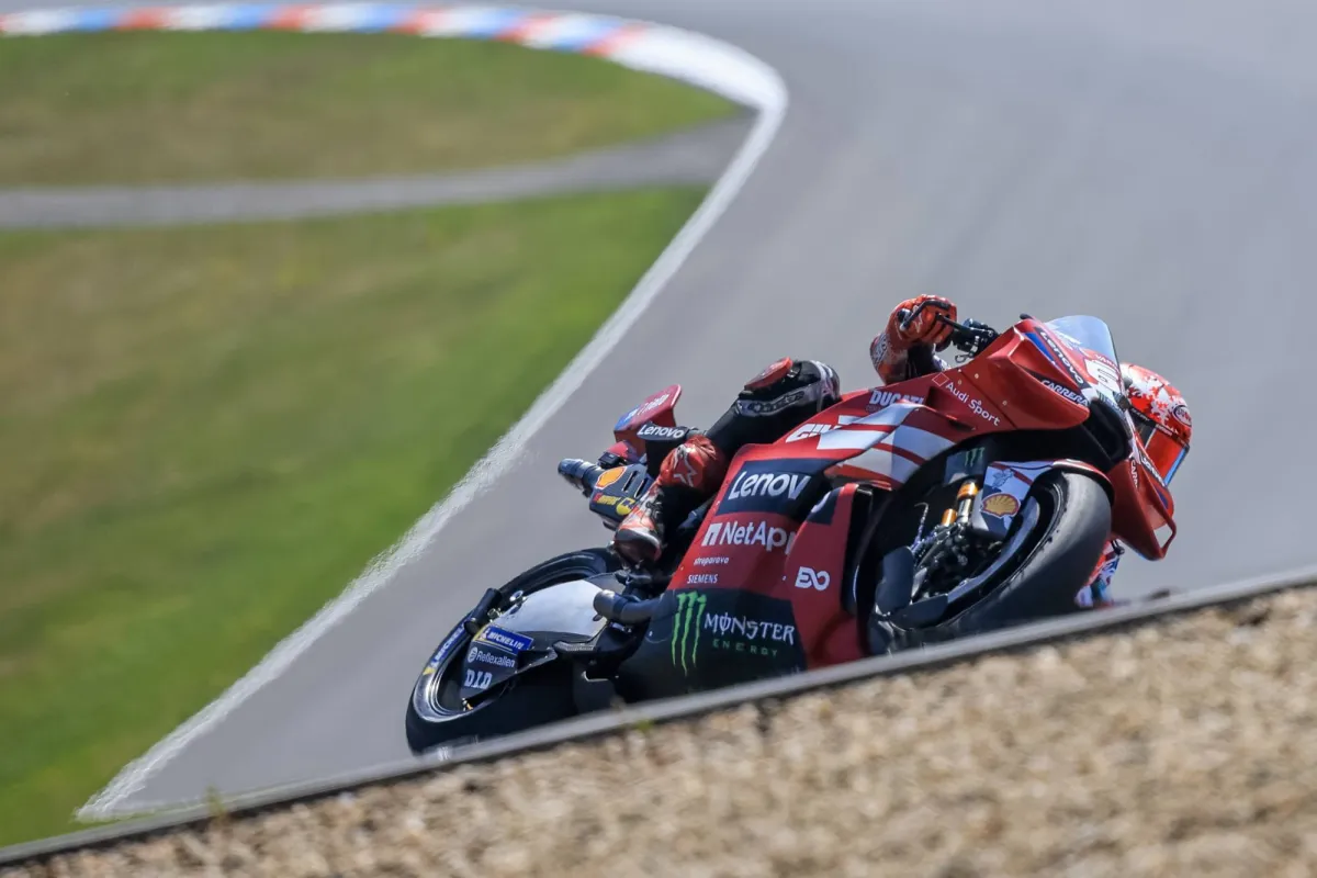 Bagnaia Dominates Czech Grand Prix Sprint as Bezzecchi Crashes Out020 Bagnaia Dominates Czech Grand Prix Sprint as Bezzecchi Crashes Out