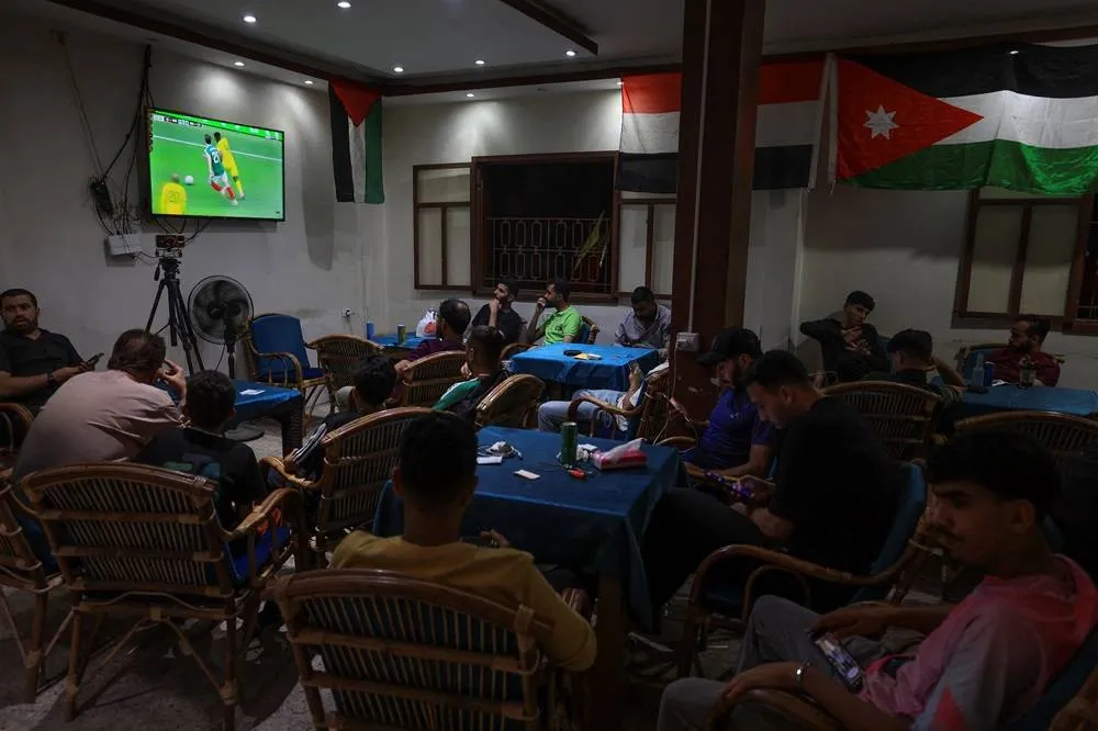 Gazans Displaced by War Watch World Cup from the Ruins020 Gazans Displaced by War Watch World Cup from the Ruins