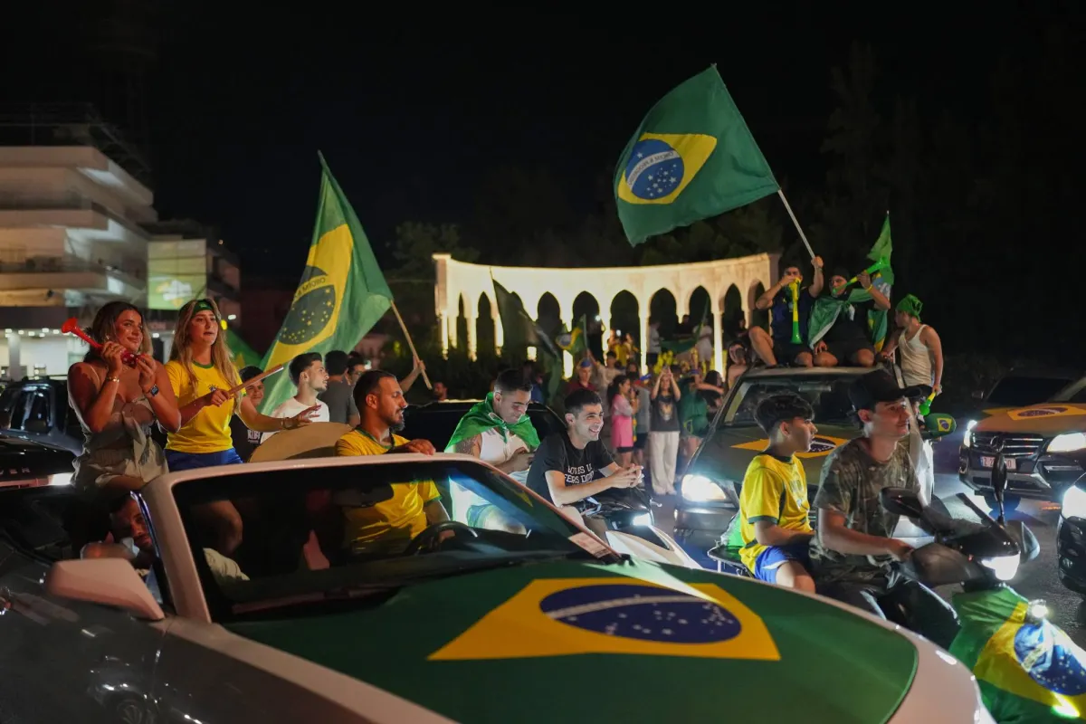 Lebanons Brazil Fans Celebrate a World Cup Round of 32 Win