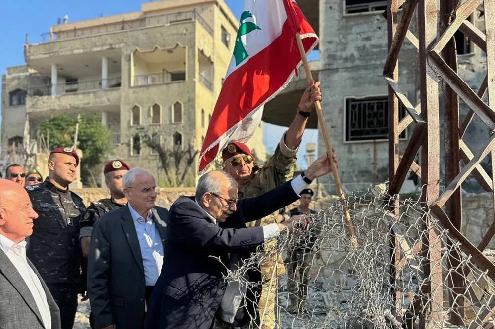 Lebanons PM Tours Shattered Southern Village Calls for Israeli Military Withdrawal020 Lebanons PM Tours Shattered Southern Village Calls for Israeli Military Withdrawal