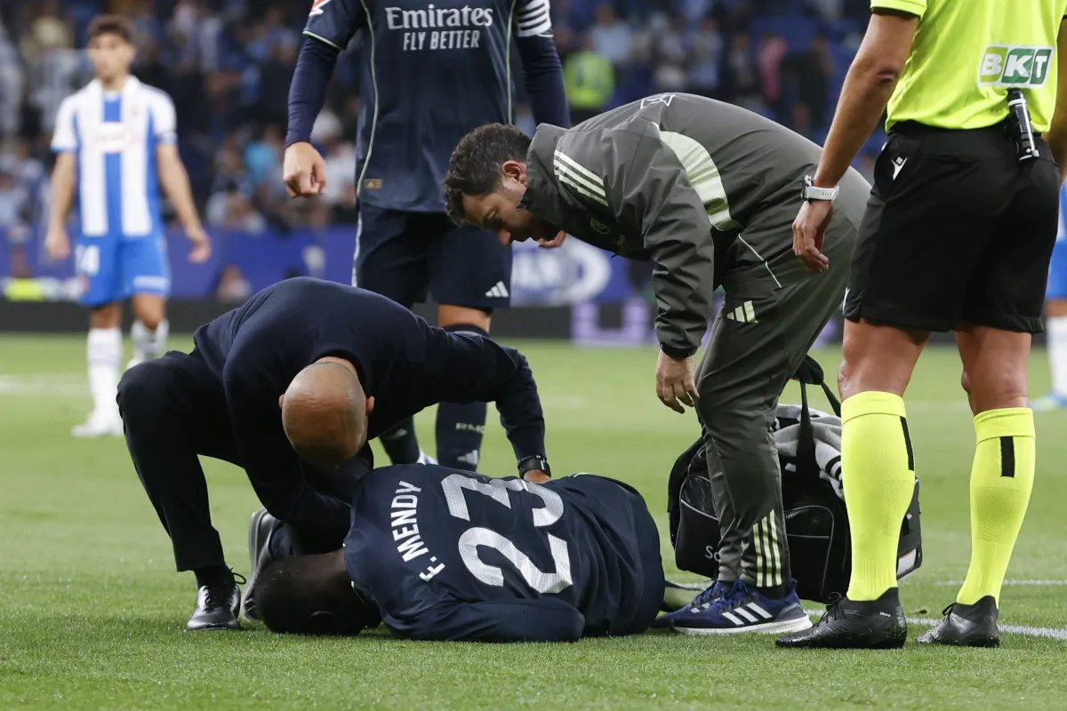 Madrids Mendy Suffers Another Injury Setback020 Madrids Mendy Suffers Another Injury Setback