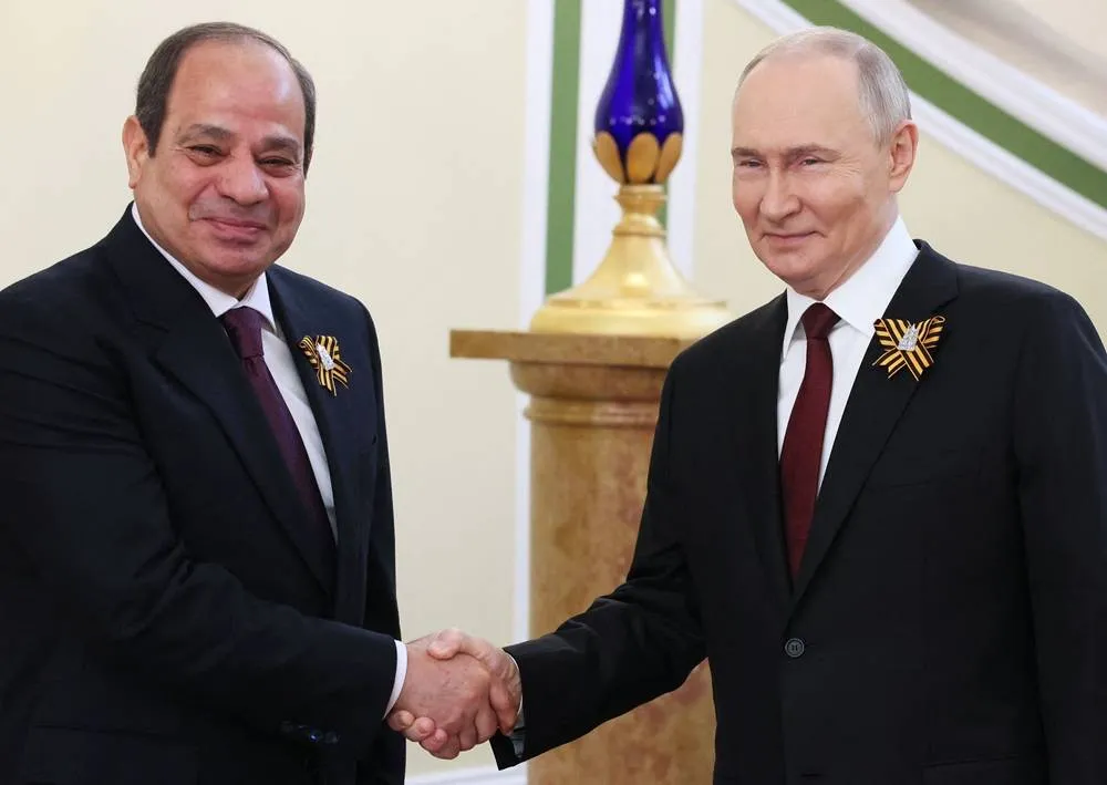 Sisi Putin Stress Importance of Restoring Stability in Gaza020 Sisi Putin Stress Importance of Restoring Stability in Gaza