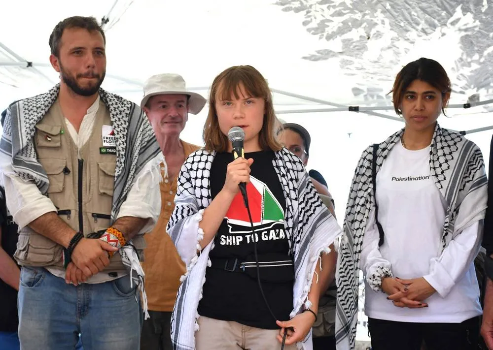 Climate Activist Thunberg Joins Aid Ship Sailing to Gaza Aimed at Breaking Israels Blockade020 Climate Activist Thunberg Joins Aid Ship Sailing to Gaza Aimed at Breaking Israels Blockade