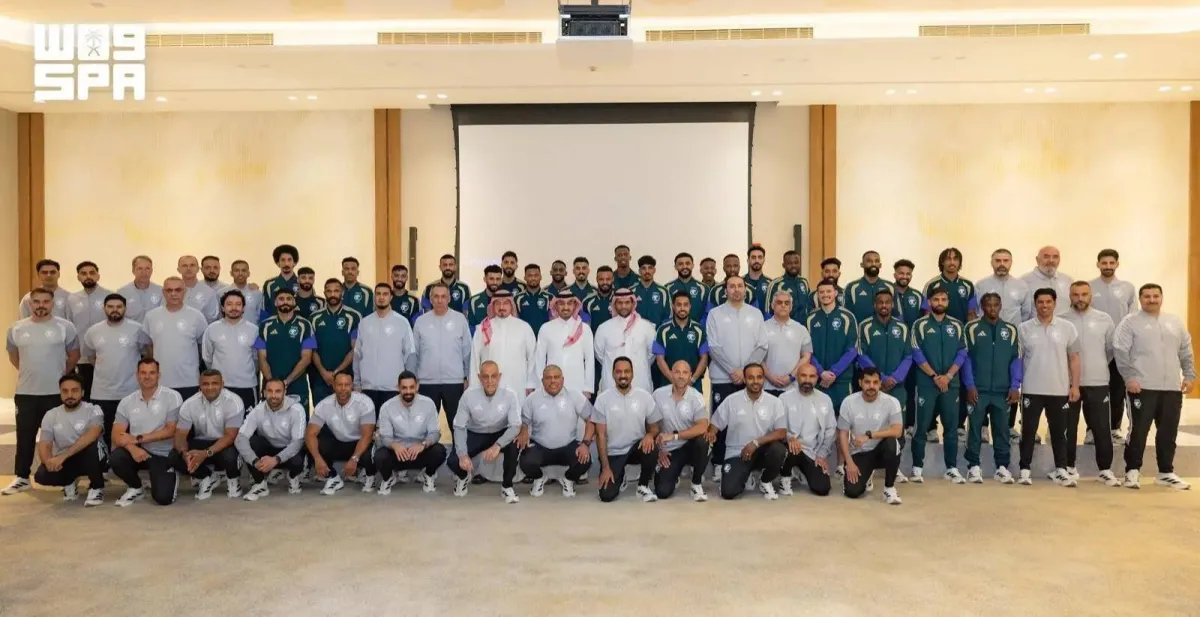 Saudi Sports Minister Sees off National Team ahead of its Departure to US for FIFA World Cup020 Saudi Sports Minister Sees off National Team ahead of its Departure to US for FIFA World Cup