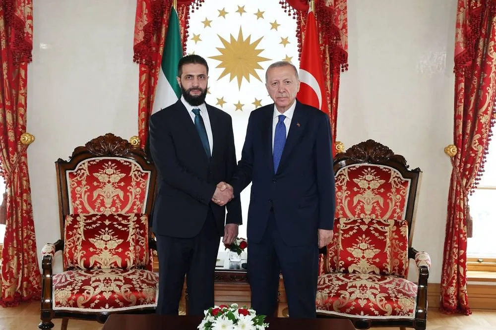 Erdogan Tells Sharaa Türkiye Welcomes Lifting of Syria Sanctions020 Erdogan Tells Sharaa Türkiye Welcomes Lifting of Syria Sanctions