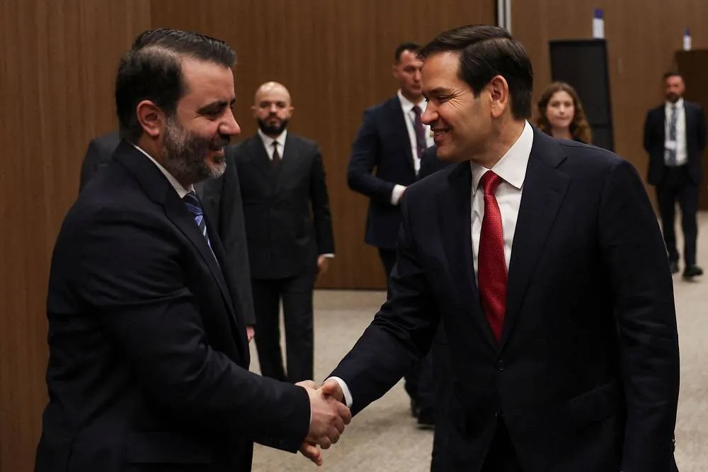 US Top Diplomat Meets Syrian Counterpart; Discuss End of Irans Influence 020 US Top Diplomat Meets Syrian Counterpart; Discuss End of Irans Influence