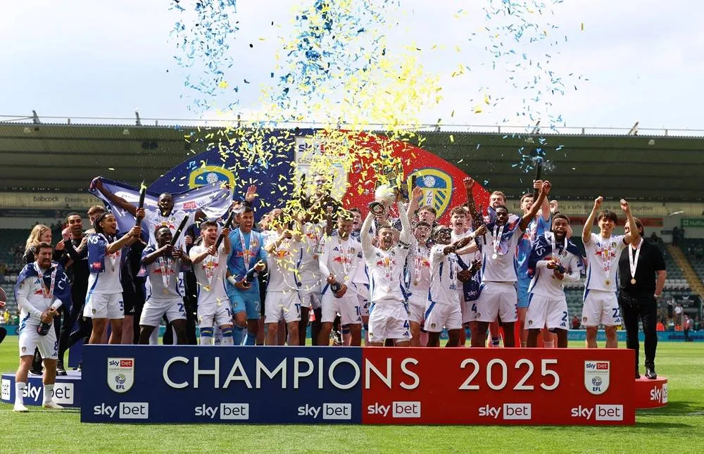 Leeds Win Championship Title on Goal Difference Luton Relegated020 Leeds Win Championship Title on Goal Difference Luton Relegated