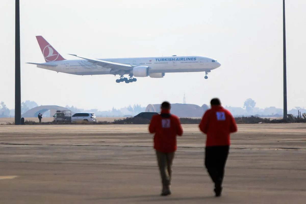 Commercial Plane from Türkiye Lands in Damascus for 1st Time in 13 Years