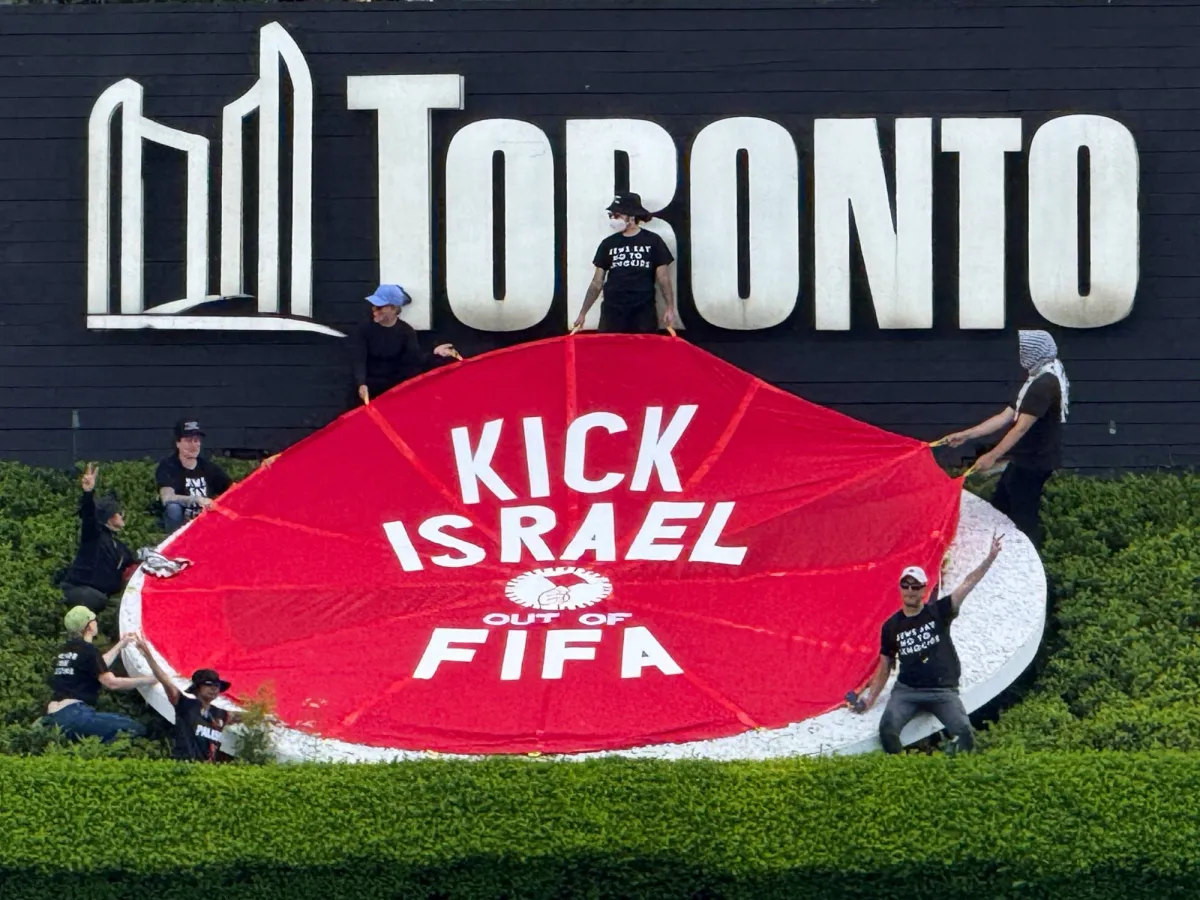 FIFA Faces Protests in Toronto Over Israel Ties Ahead of Canada World Cup Match020 FIFA Faces Protests in Toronto Over Israel Ties Ahead of Canada World Cup Match